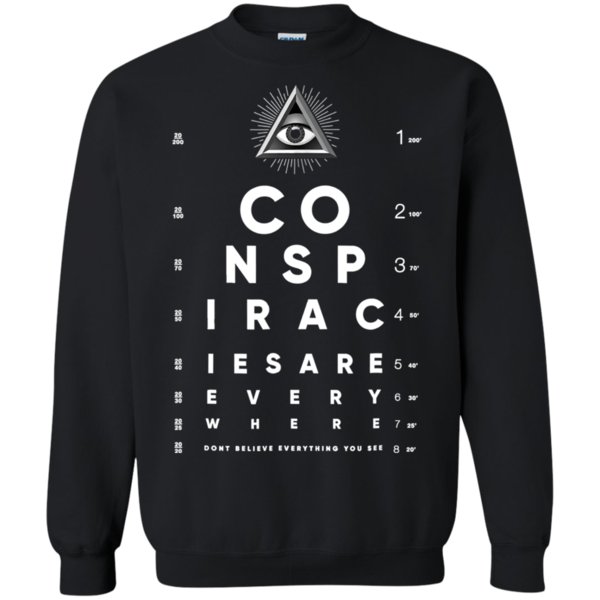Shane Dawson All-Seeing Eye Chart Conspiracy Sweatshirt