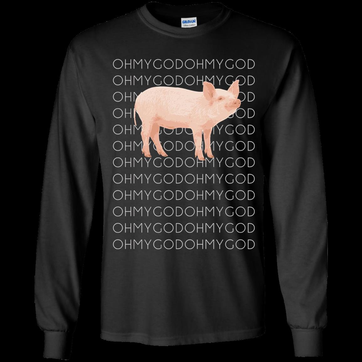Shane Dawson Oh My God Pig Funny T Shirt Youth Ls Shirt