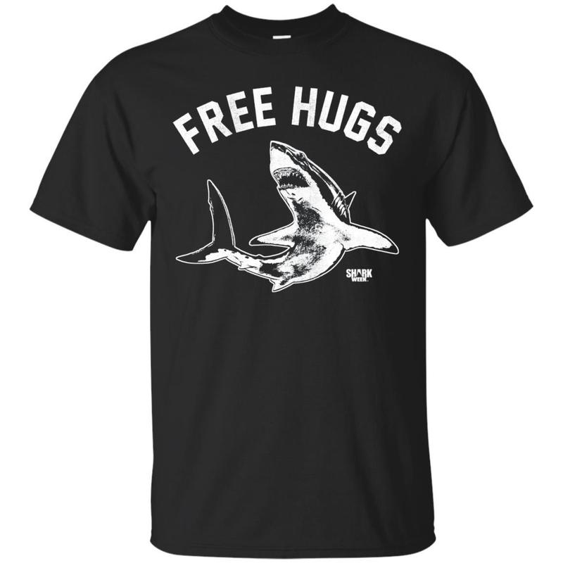 Shark Week Great Whites Give Free Hugs Tonal Graphic T-Shirt