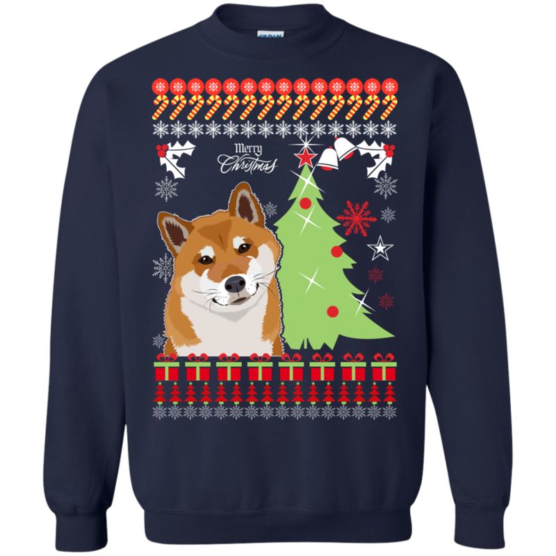 Shiba Ugly Christmas Sweater Merry Christmas 1 » Cool Gifts for You - Mfamilygift Shiba Ugly Christmas Sweater Merry Christmas 1