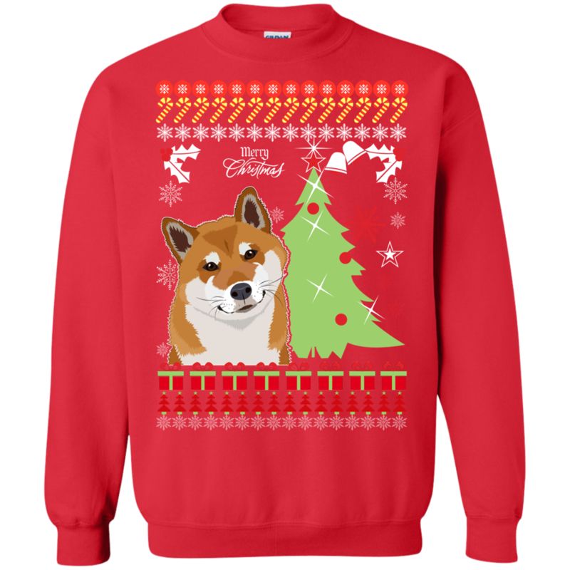 Shiba Ugly Christmas Sweater Merry Christmas 4 » Cool Gifts for You - Mfamilygift Shiba Ugly Christmas Sweater Merry Christmas 4
