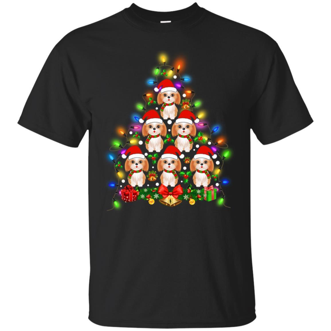 Shih Tzu Christmas Tree T Shirt Xmas Gift For Shih Tzu Dog Shih Tzu Christmas Tree T Shirt Xmas Gift For Shih Tzu Dog