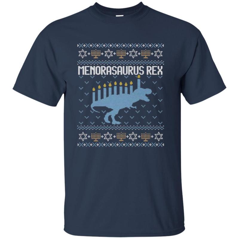 Shirt Funny Hanukkah Dinosaur T-Rex Menorasaurus 1 » Cool Gifts for You - Mfamilygift Shirt Funny Hanukkah Dinosaur T-Rex Menorasaurus 1