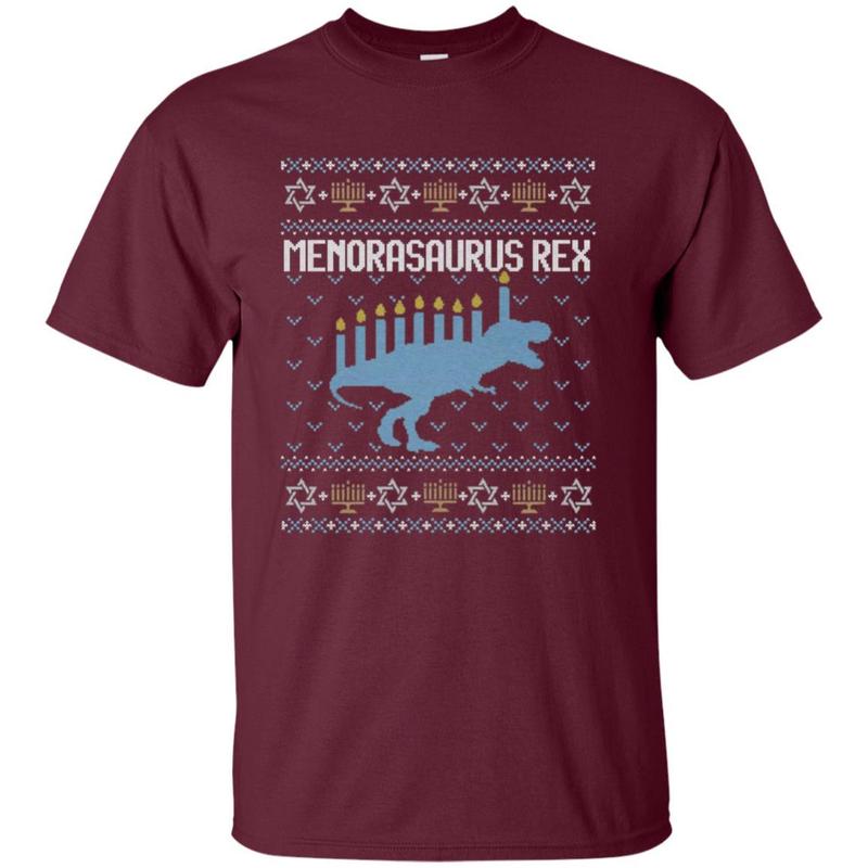 Shirt Funny Hanukkah Dinosaur T-Rex Menorasaurus 2 » Cool Gifts for You - Mfamilygift Shirt Funny Hanukkah Dinosaur T-Rex Menorasaurus 2