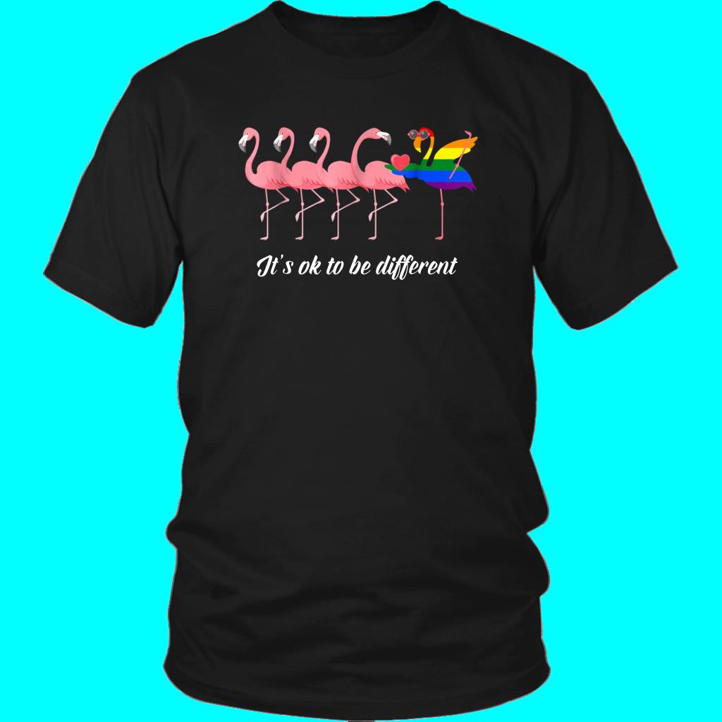 Shirt Top Sale It’S Ok To Be Different Flamingo T-Shirt