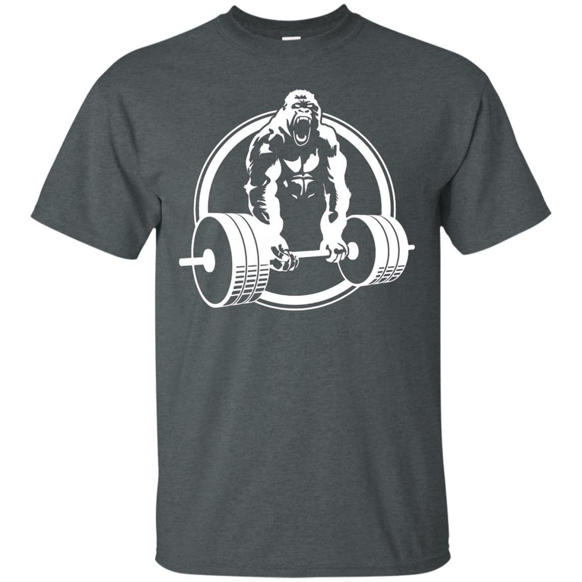 Shirtwerks Deadlift Gorilla Fitness T-Shirt 3 » Cool Gifts for You - Mfamilygift Shirtwerks Deadlift Gorilla Fitness T-Shirt 3