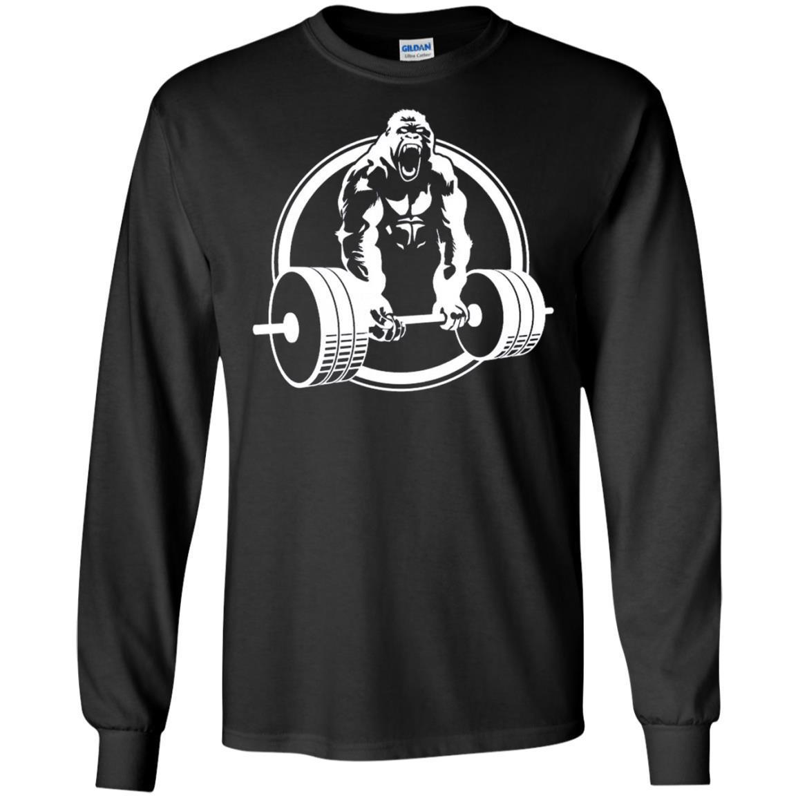 Shirtwerks Deadlift Gorilla Fitness T-Shirt 4 » Cool Gifts for You - Mfamilygift Shirtwerks Deadlift Gorilla Fitness T-Shirt 4