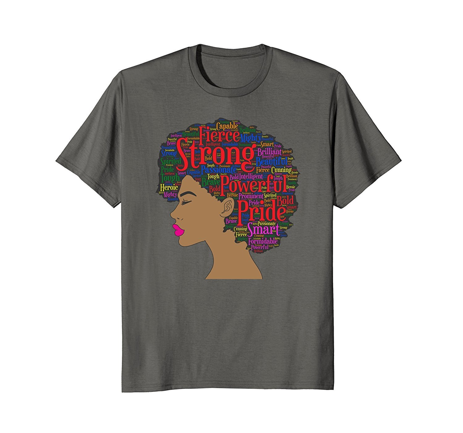 Afro Word Art Shirt For Strong Black Women Or Girl T-Shirt 2 » Cool Gifts for You - Mfamilygift Afro Word Art Shirt For Strong Black Women Or Girl T-Shirt 2