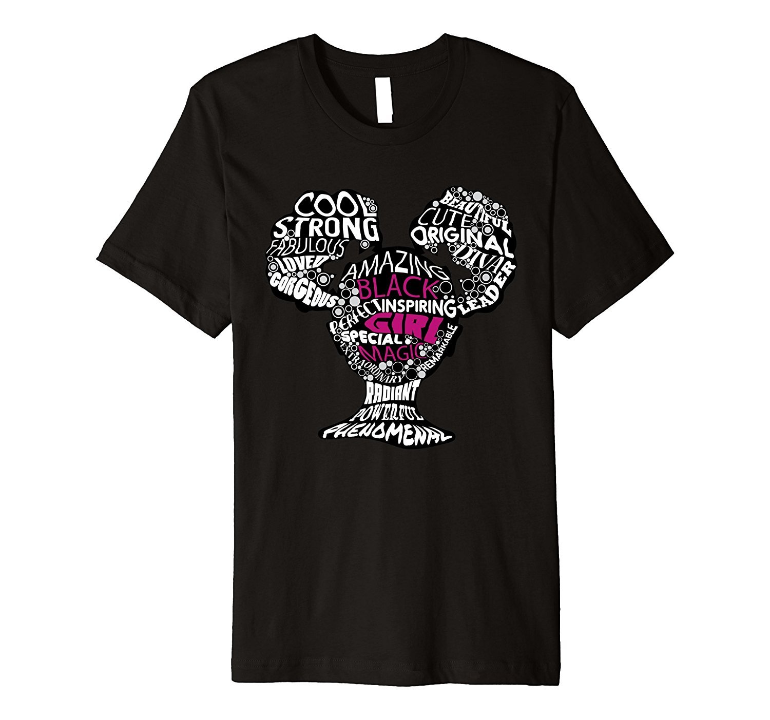 Black Girl Magic Word Montage T-Shirt