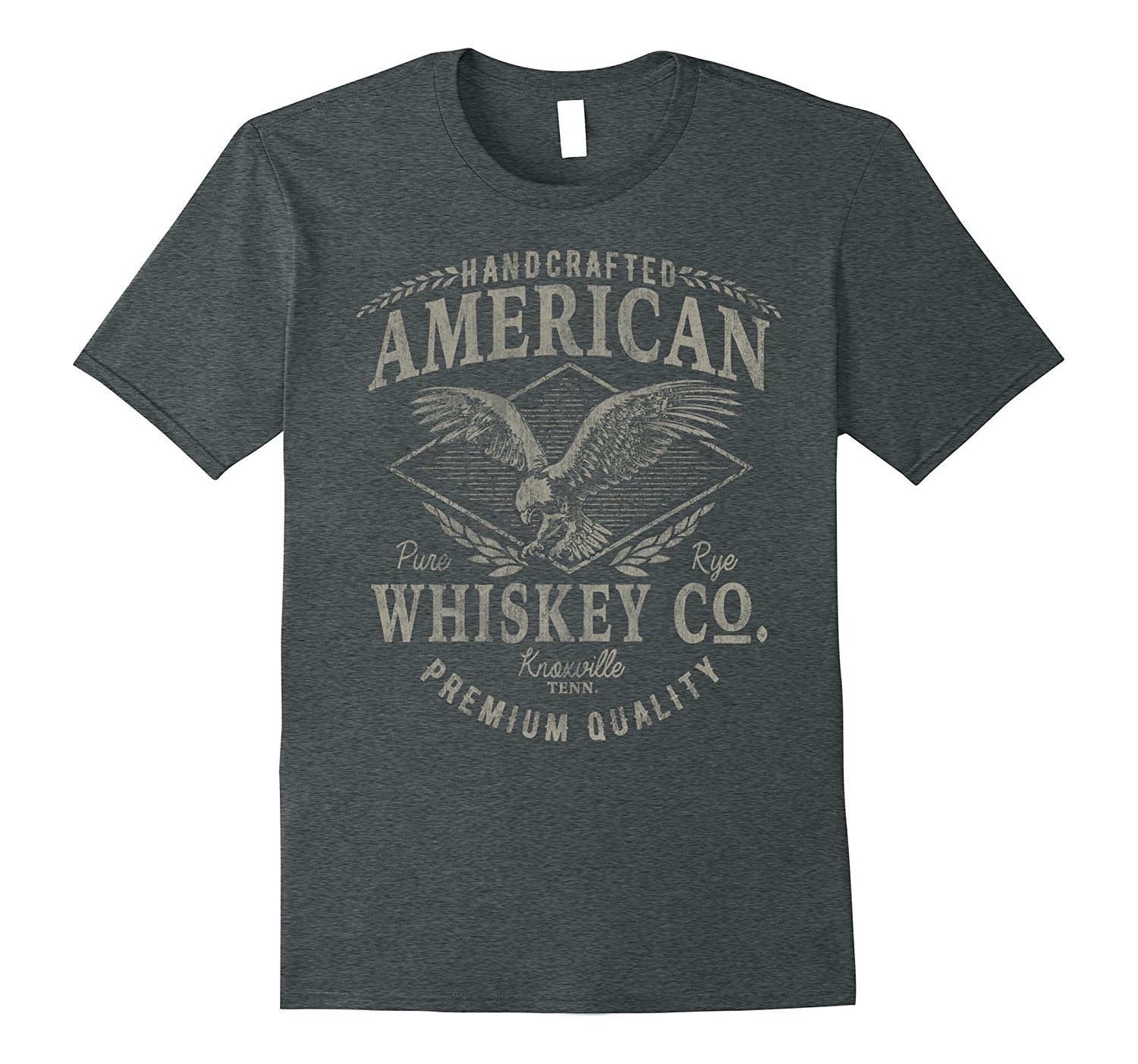 Handcrafted American Whiskey Eagle Vintage Graphic T-Shirt 3 » Cool Gifts for You - Mfamilygift Handcrafted American Whiskey Eagle Vintage Graphic T-Shirt 3