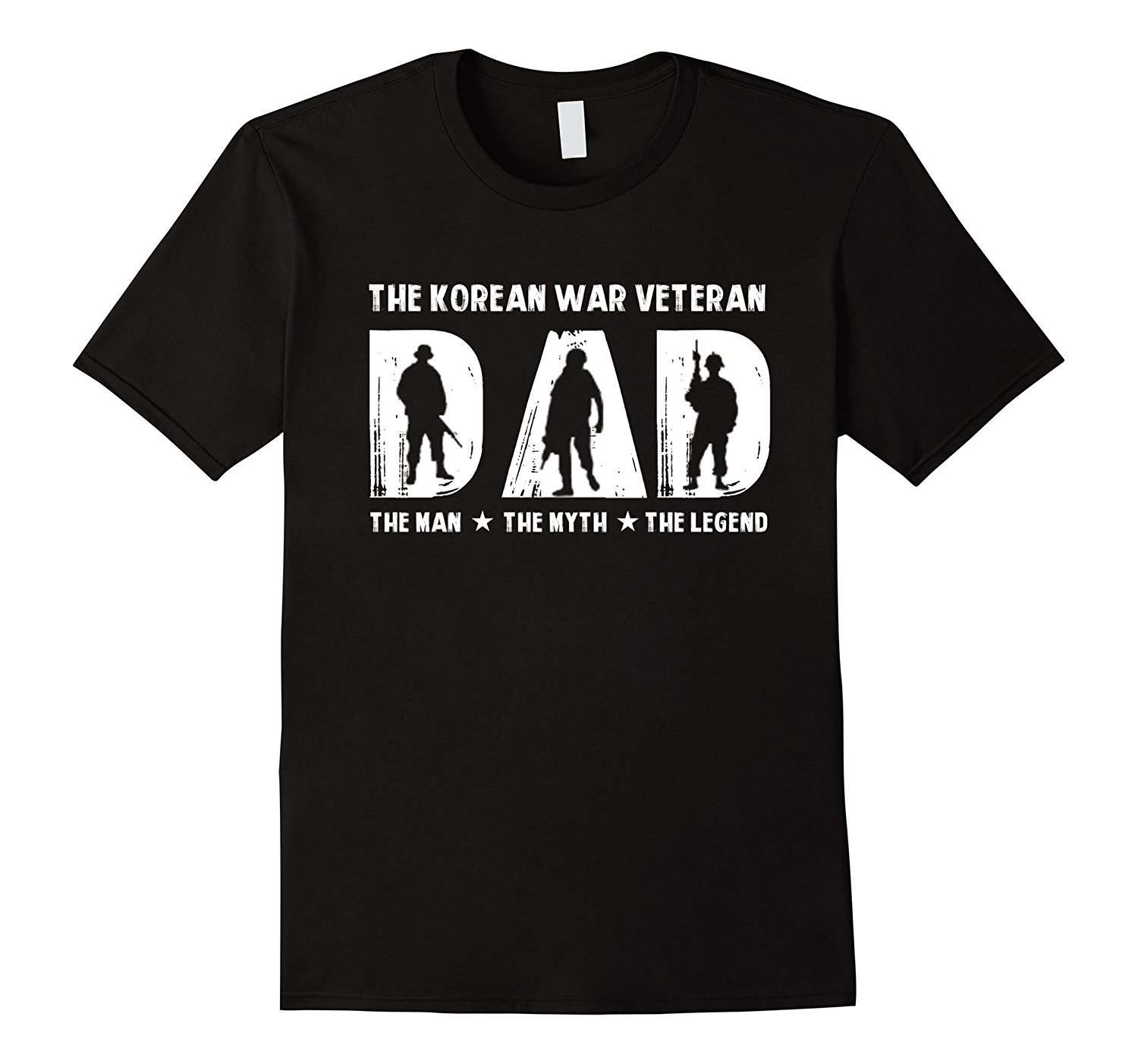 Mens The Korean War Veteran Dad The Legend Tee Shirt Gift