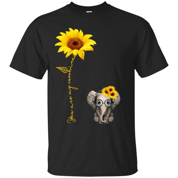 Shop From 1000 Unique You Are My Sunshine Hippie Sunflower Elephant Shirt