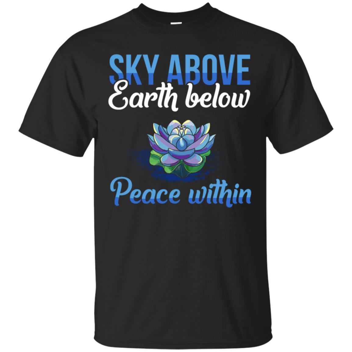 Sky Above Earth Below Peace Within Long Sleeve Shirt