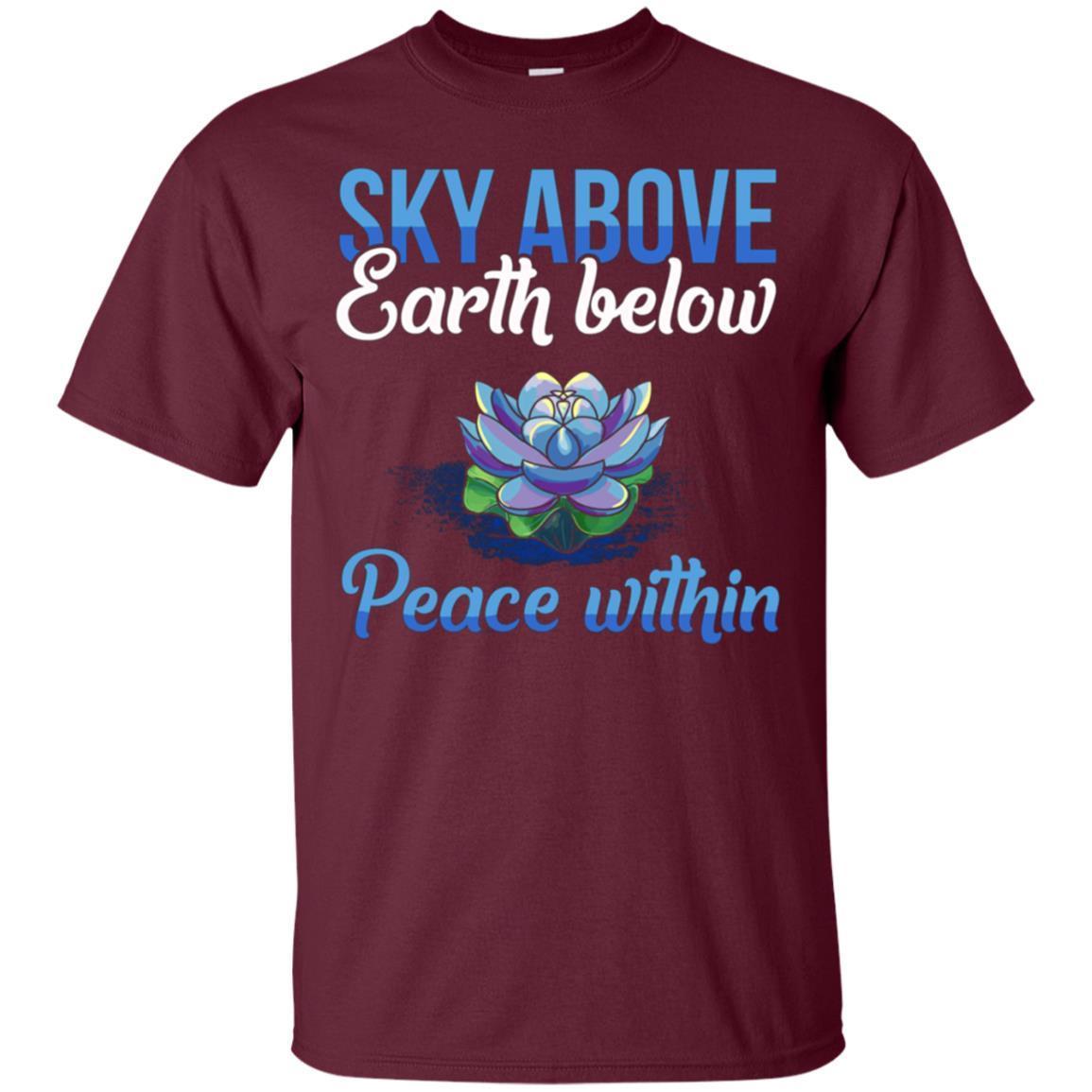 Sky Above Earth Below Peace Within Long Sleeve Shirt 2 » Cool Gifts for You - Mfamilygift Sky Above Earth Below Peace Within Long Sleeve Shirt 2