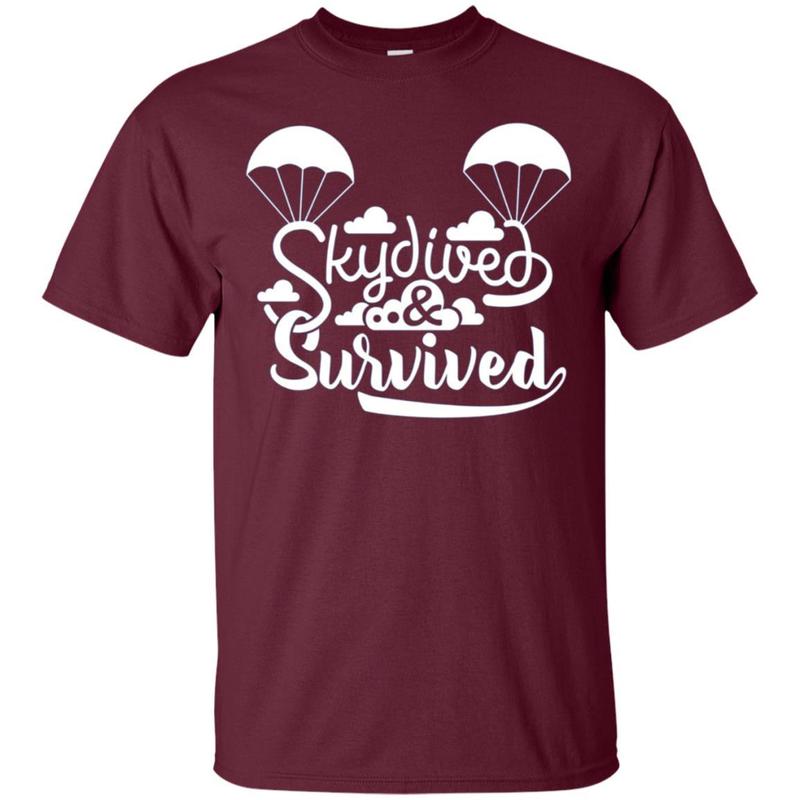 Skydived & Survived Skydiving Success Skydiver T Shirt 2 » Cool Gifts for You - Mfamilygift Skydived & Survived Skydiving Success Skydiver T Shirt 2