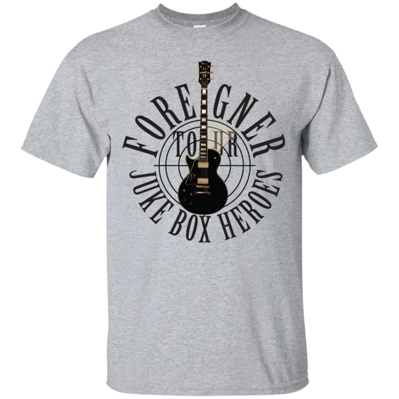 For Fun Foreigner Juke Box Heroes Tee Officially Licensed Cotton Shirt