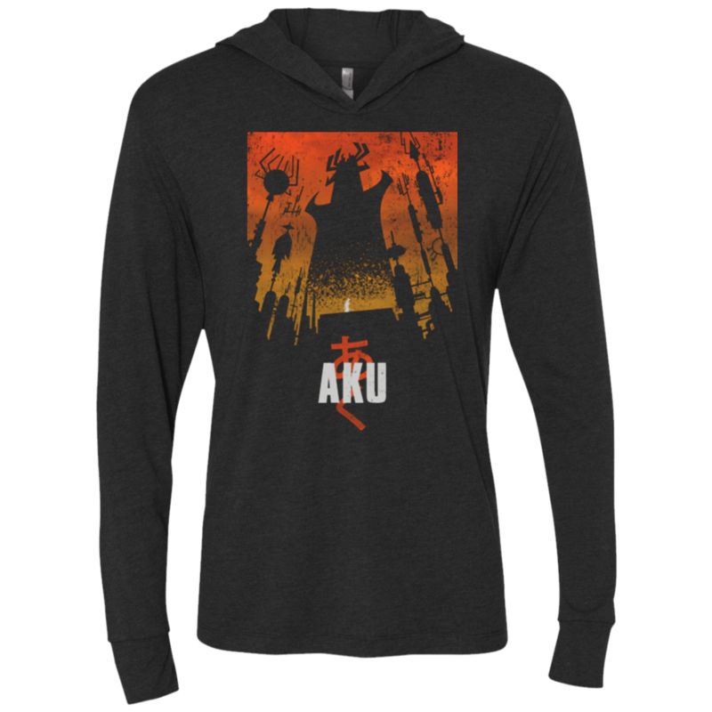Fortuitous Akaiju Triblend Long Sleeve Hoodie Tee