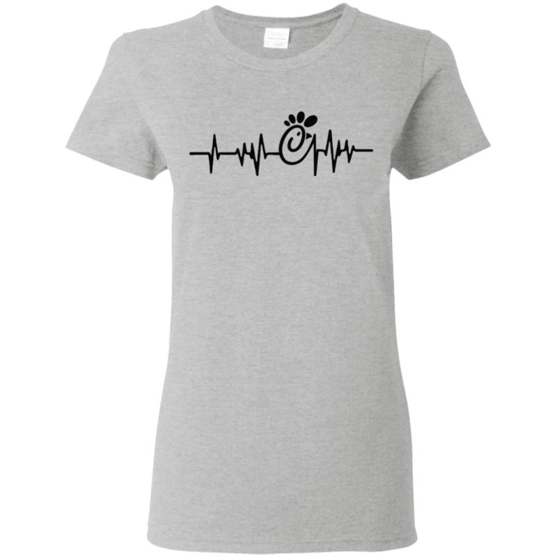 Fortuitous Chick-Fil-A Heartbeat T Shirt Hoodie Sweater