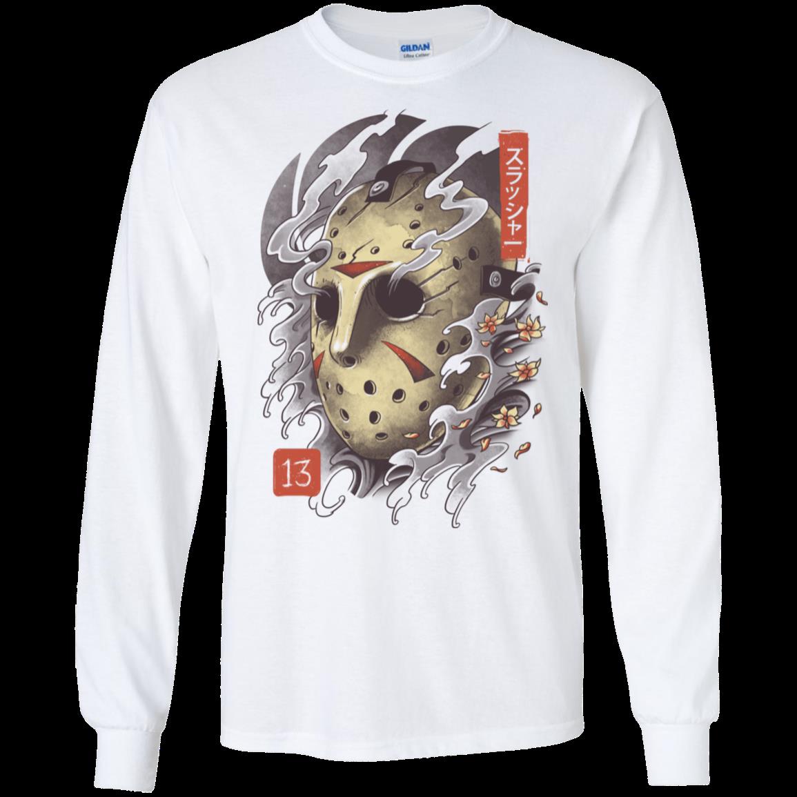 Funny Oni Jason Mask Men’S Long Sleeve T-Shirt 1 » Cool Gifts for You - Mfamilygift Funny Oni Jason Mask Men’S Long Sleeve T-Shirt 1