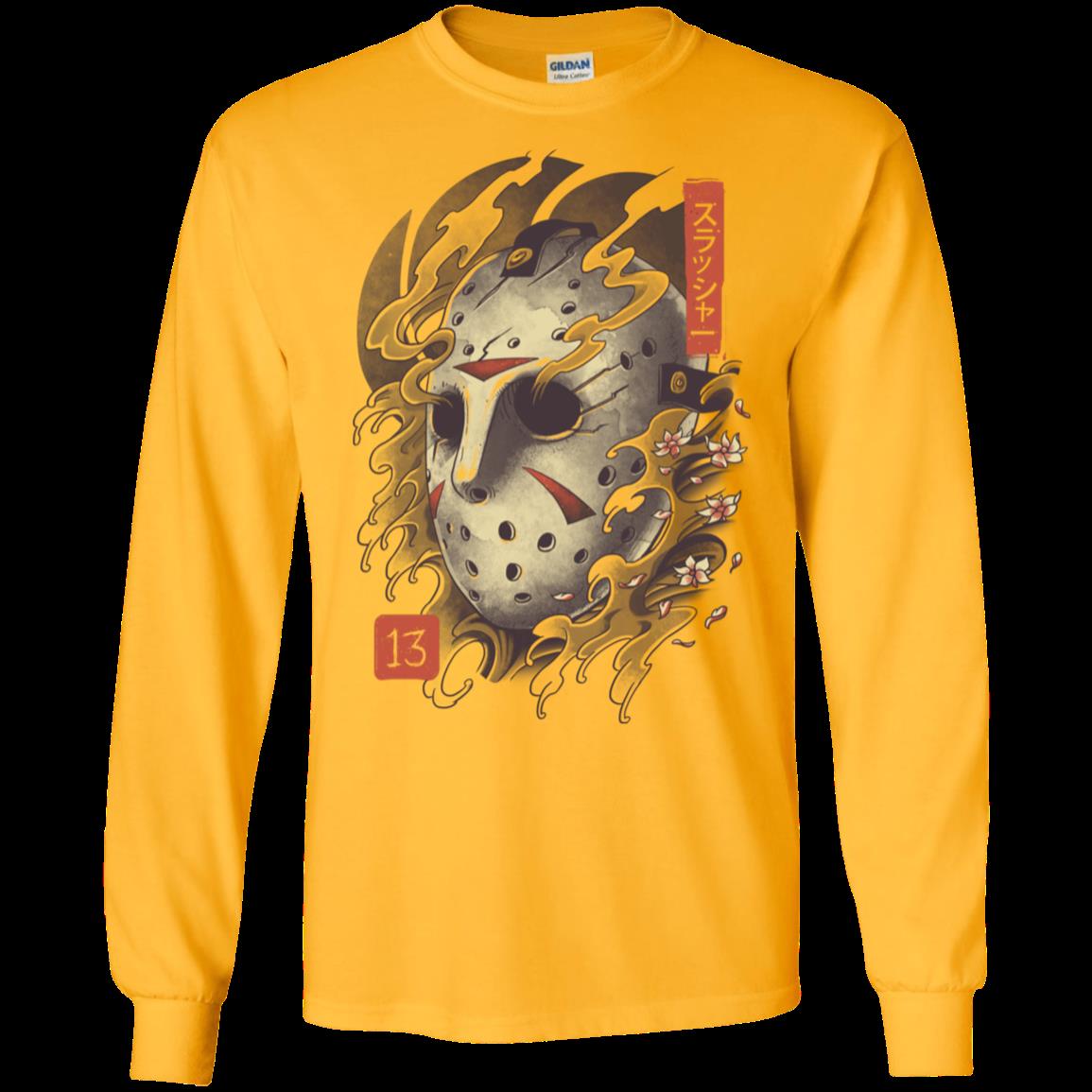 Funny Oni Jason Mask Men’S Long Sleeve T-Shirt 2 » Cool Gifts for You - Mfamilygift Funny Oni Jason Mask Men’S Long Sleeve T-Shirt 2