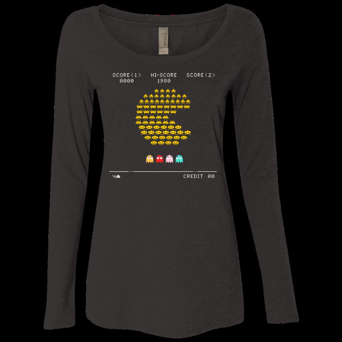 Great Pacman Invaders Women’S Triblend Long Sleeve Shirt