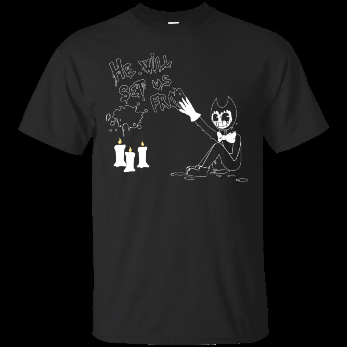 He Will Set Us Free Bendy And The Ink Machine 1 T-Shirt – Moano Store