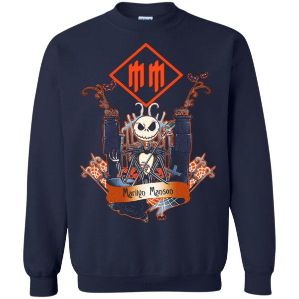 Jack Skellington Marilyn Manson Sweatshirt – Moano Store 1 » Cool Gifts for You - Mfamilygift Jack Skellington Marilyn Manson Sweatshirt – Moano Store 1