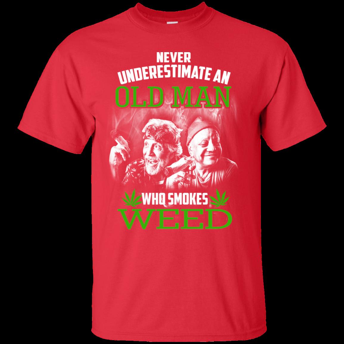 Weed Smoking Man Shirts Never Underestimate Old Man Smokes Weed 2 » Cool Gifts for You - Mfamilygift Weed Smoking Man Shirts Never Underestimate Old Man Smokes Weed 2
