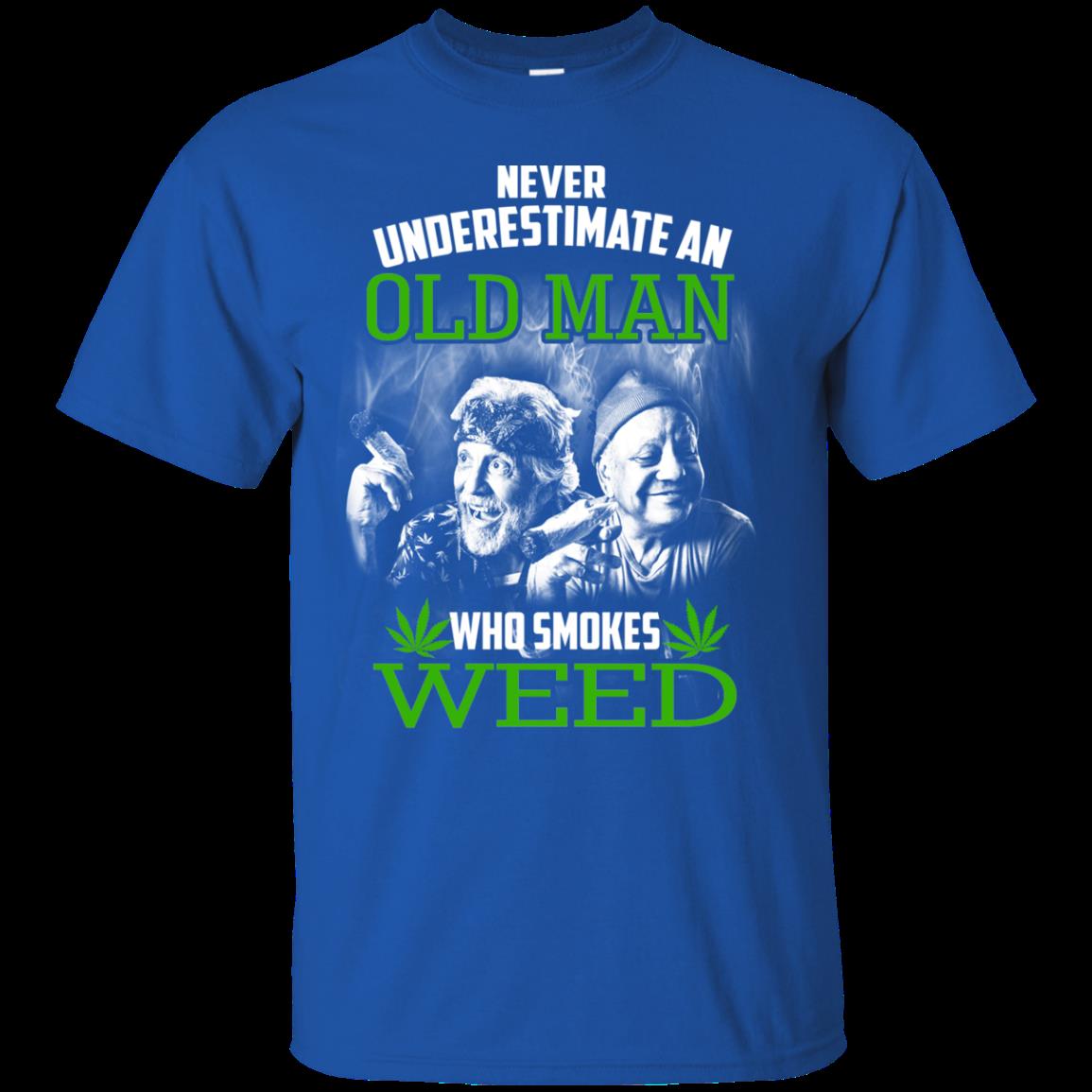 Weed Smoking Man Shirts Never Underestimate Old Man Smokes Weed 3 » Cool Gifts for You - Mfamilygift Weed Smoking Man Shirts Never Underestimate Old Man Smokes Weed 3