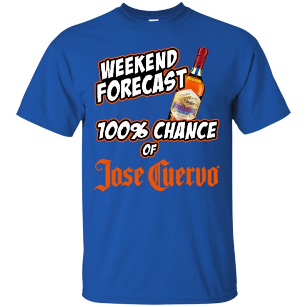 Weekend Forecast 100% Chance Of Jose Cuervo Tequila T Shirt Hoodie Sweater 3 » Cool Gifts for You - Mfamilygift Weekend Forecast 100% Chance Of Jose Cuervo Tequila T Shirt Hoodie Sweater 3