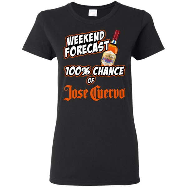 Weekend Forecast 100% Chance Of Jose Cuervo Tequila T Shirt Hoodie Sweater 4 » Cool Gifts for You - Mfamilygift Weekend Forecast 100% Chance Of Jose Cuervo Tequila T Shirt Hoodie Sweater 4