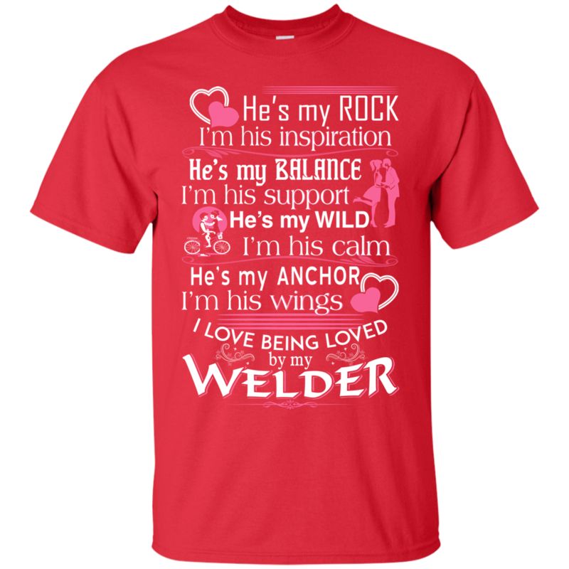 Welder Husband Shirts He’S My Rock 2 » Cool Gifts for You - Mfamilygift Welder Husband Shirts He’S My Rock 2