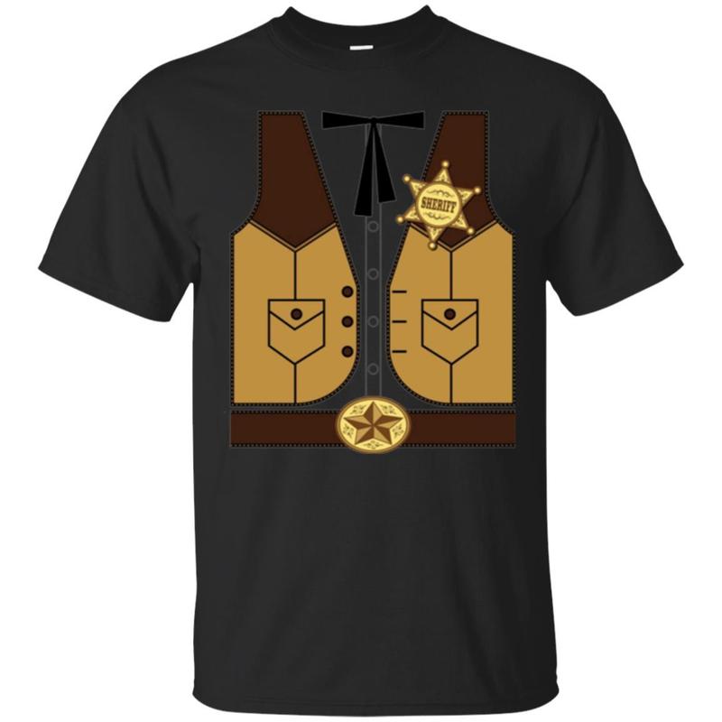 Western Cowboy Sheriff Halloween Costume T-Shirt Western Cowboy Sheriff Halloween Costume T-Shirt