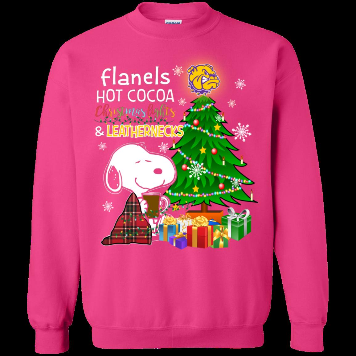 Western Illinois Leathernecks Snoopy Ugly Christmas Sweater Flanels Hot Cocoa 3 » Cool Gifts for You - Mfamilygift Western Illinois Leathernecks Snoopy Ugly Christmas Sweater Flanels Hot Cocoa 3