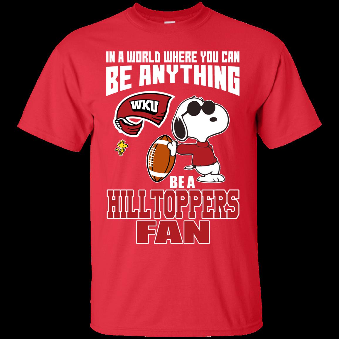 Western Kentucky Hilltoppers Snoopy Shirts Be A Fan 1 » Cool Gifts for You - Mfamilygift Western Kentucky Hilltoppers Snoopy Shirts Be A Fan 1