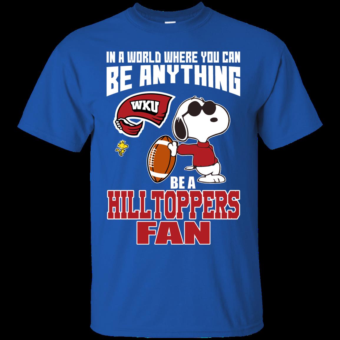 Western Kentucky Hilltoppers Snoopy Shirts Be A Fan 2 » Cool Gifts for You - Mfamilygift Western Kentucky Hilltoppers Snoopy Shirts Be A Fan 2