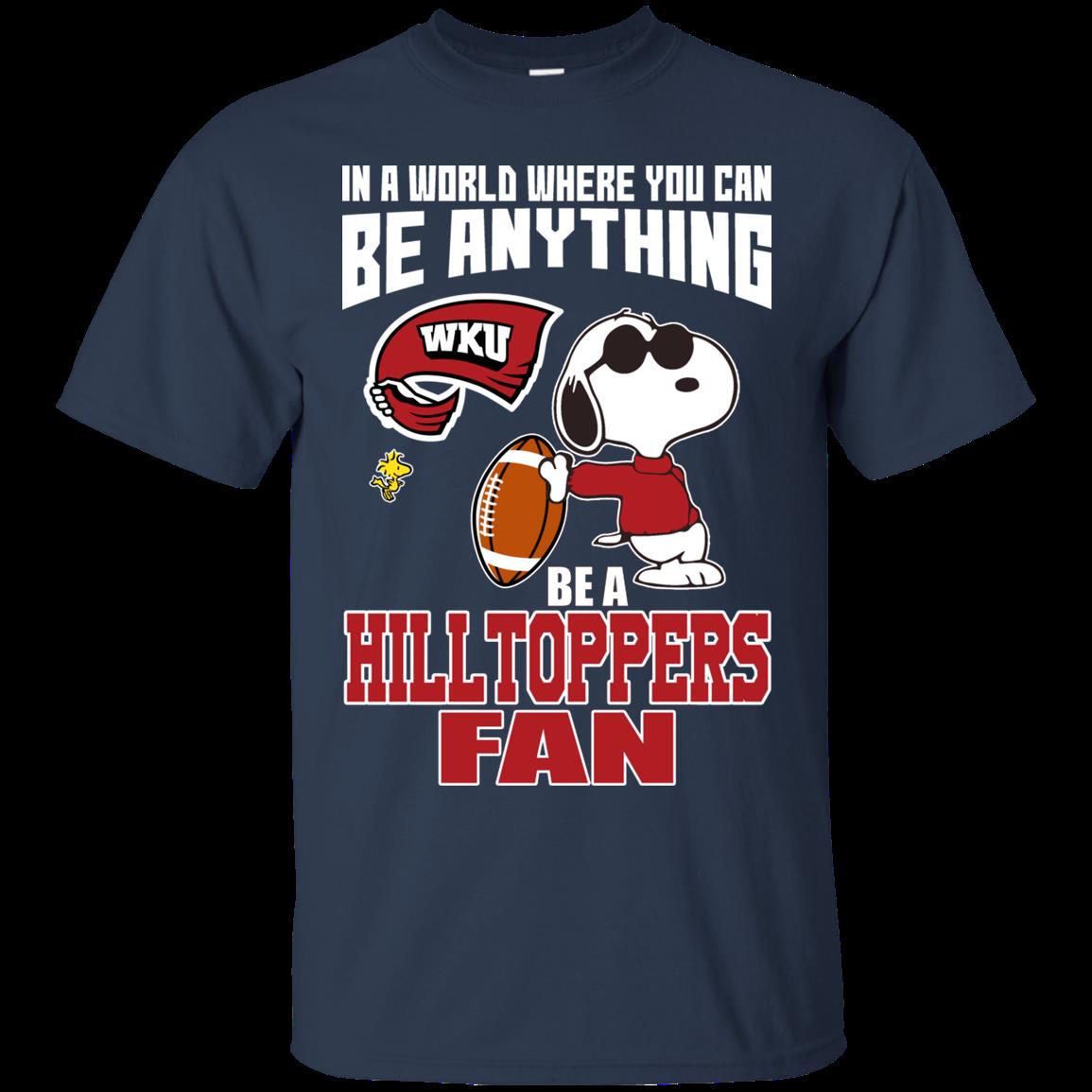 Western Kentucky Hilltoppers Snoopy Shirts Be A Fan 3 » Cool Gifts for You - Mfamilygift Western Kentucky Hilltoppers Snoopy Shirts Be A Fan 3