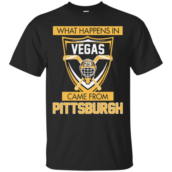 What Happens In Vegas Came From Pittsburgh Shirt Cotton Shirt