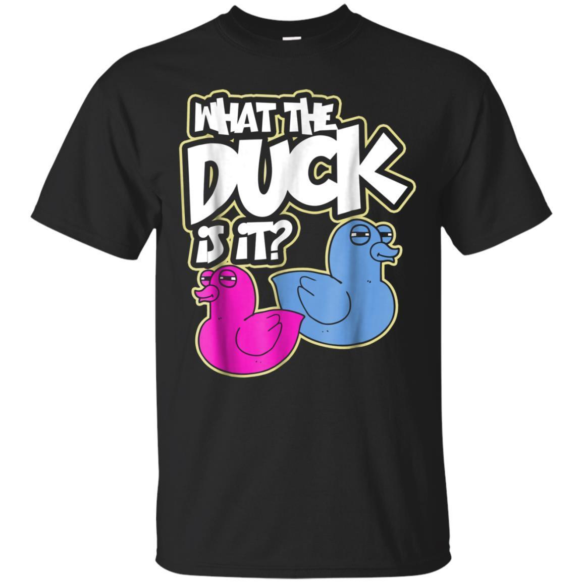 What The Duck Is It? Baby Shower Announcement T-Shirt What The Duck Is It? Baby Shower Announcement T-Shirt