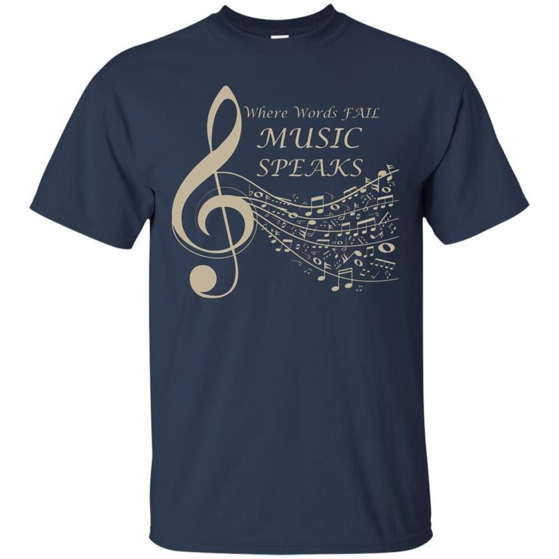 Where Words Fail Music Speaks Musical T-Shirt Music Notes 1 » Cool Gifts for You - Mfamilygift Where Words Fail Music Speaks Musical T-Shirt Music Notes 1