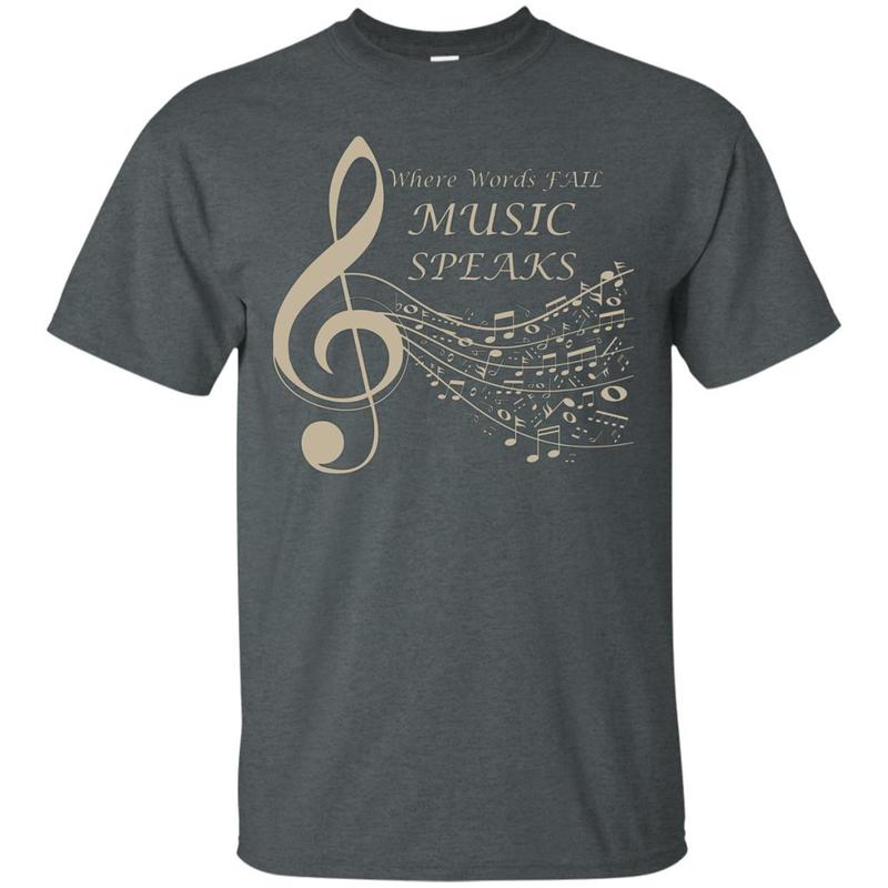 Where Words Fail Music Speaks Musical T-Shirt Music Notes 4 » Cool Gifts for You - Mfamilygift Where Words Fail Music Speaks Musical T-Shirt Music Notes 4