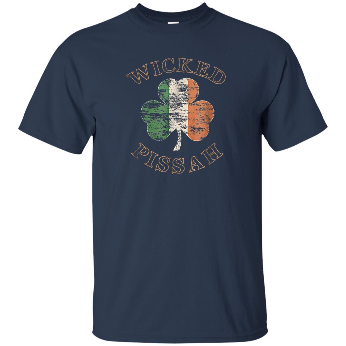 Wicked Pissah T-Shirt Distressed Irish Flag Boston Slang Tee 1 » Cool Gifts for You - Mfamilygift Wicked Pissah T-Shirt Distressed Irish Flag Boston Slang Tee 1