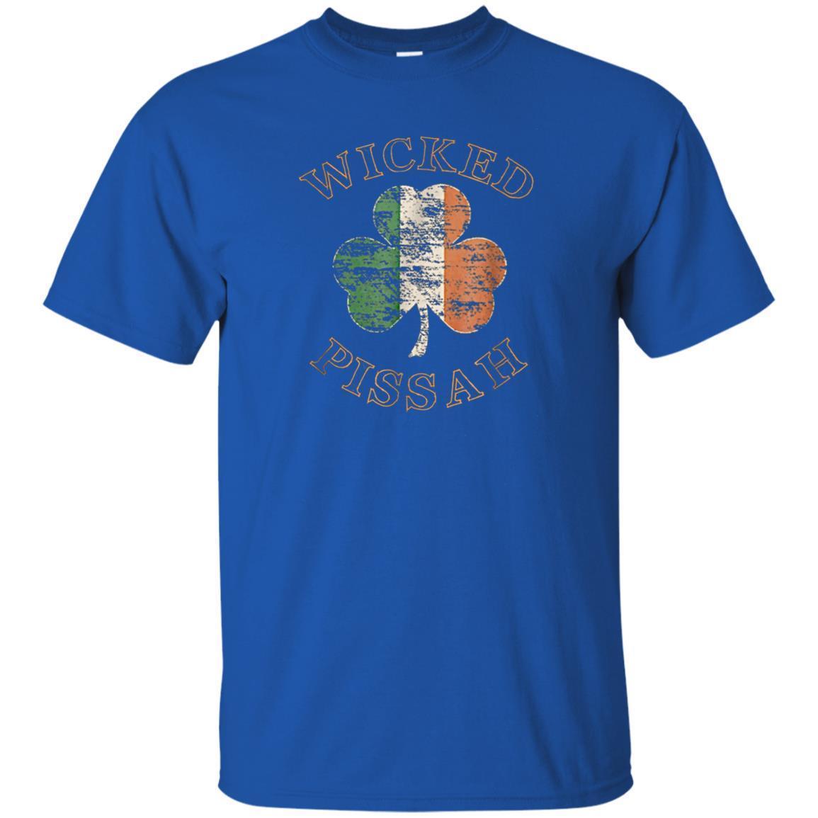Wicked Pissah T-Shirt Distressed Irish Flag Boston Slang Tee 3 » Cool Gifts for You - Mfamilygift Wicked Pissah T-Shirt Distressed Irish Flag Boston Slang Tee 3