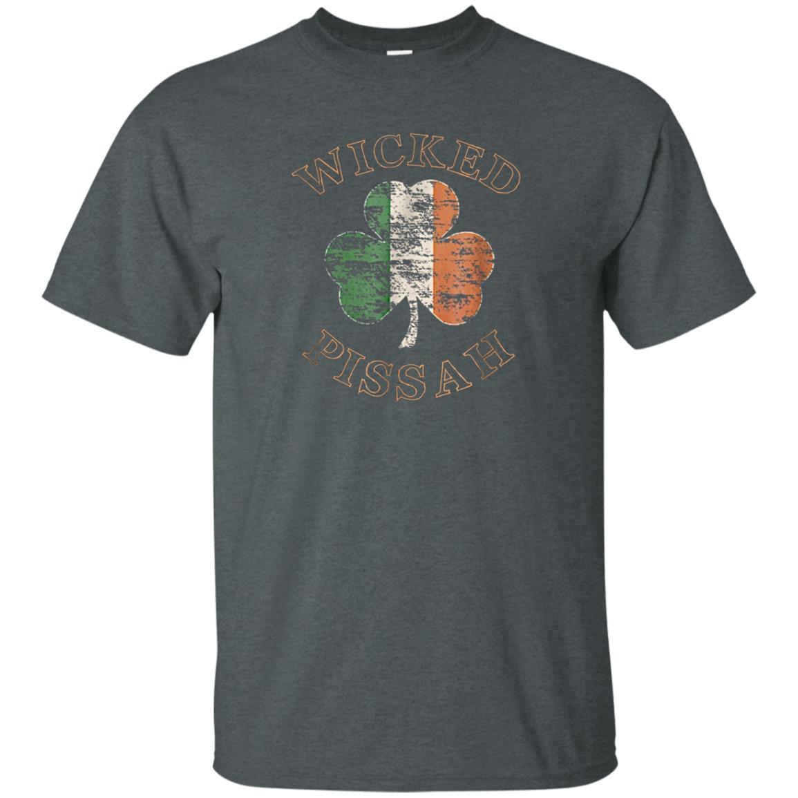 Wicked Pissah T-Shirt Distressed Irish Flag Boston Slang Tee 4 » Cool Gifts for You - Mfamilygift Wicked Pissah T-Shirt Distressed Irish Flag Boston Slang Tee 4