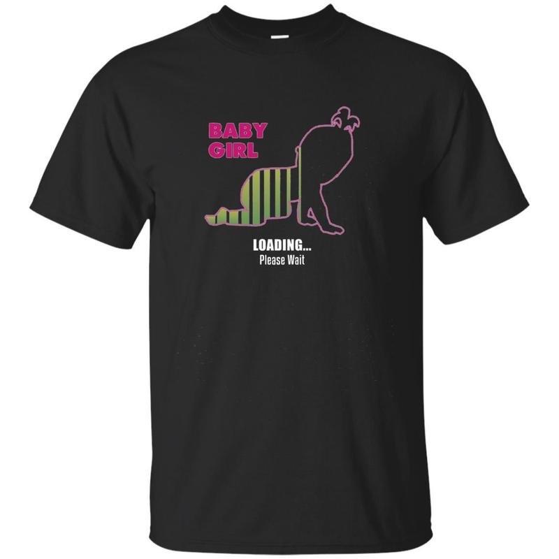 Woman Baby Girl Loading – Pregnancy Announcement Long Sleeve