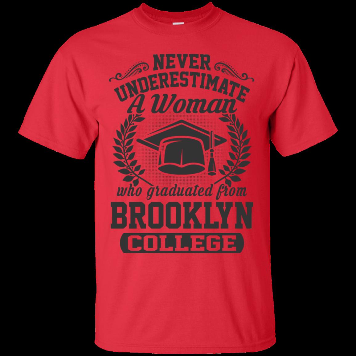 Woman Brooklyn College Never Underestimate A Woman Graduated Brooklyn College T Shirts 2 » Cool Gifts for You - Mfamilygift Woman Brooklyn College Never Underestimate A Woman Graduated Brooklyn College T Shirts 2