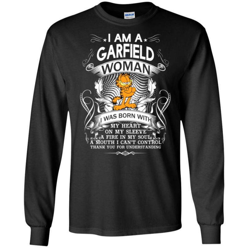 Woman Garfield I Was Born With My Heart On My Sleeve T Shirt Hoodies Sweatshirt 3 » Cool Gifts for You - Mfamilygift Woman Garfield I Was Born With My Heart On My Sleeve T Shirt Hoodies Sweatshirt 3