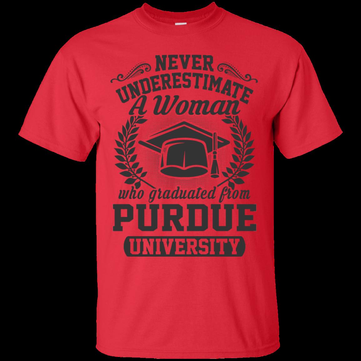 Woman Purdue Never Underestimate A Woman Purdue University T Shirts 2 » Cool Gifts for You - Mfamilygift Woman Purdue Never Underestimate A Woman Purdue University T Shirts 2