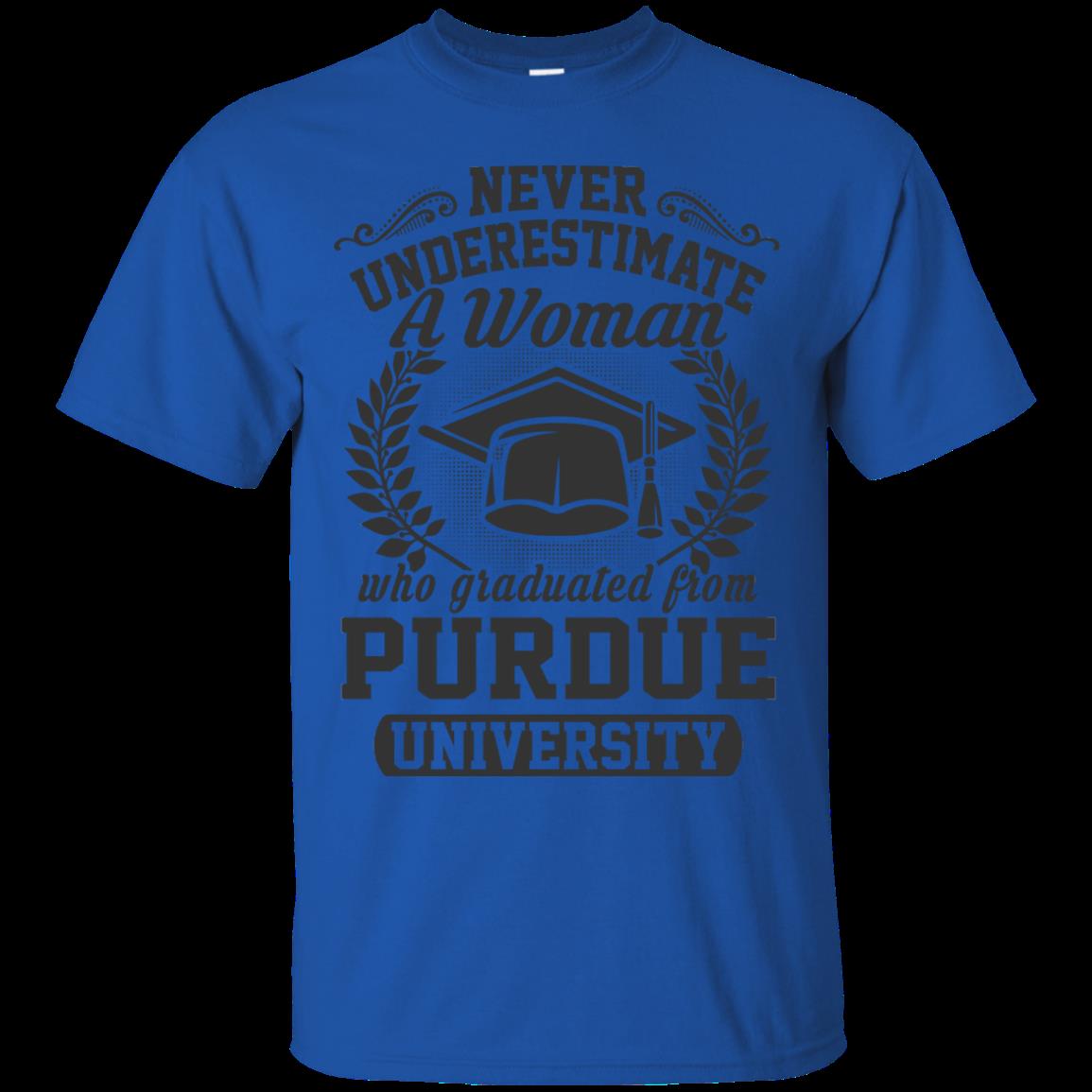 Woman Purdue Never Underestimate A Woman Purdue University T Shirts 3 » Cool Gifts for You - Mfamilygift Woman Purdue Never Underestimate A Woman Purdue University T Shirts 3