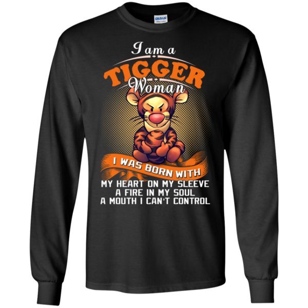 Woman Tigger I Was Born With My Heart On My Sleeve T Shirt Hoodies Sweatshirt 3 » Cool Gifts for You - Mfamilygift Woman Tigger I Was Born With My Heart On My Sleeve T Shirt Hoodies Sweatshirt 3